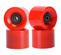 Pesoncarl Roues de Skateboard de Rue Roues Longboard Anti-GLIP PU avec ABEC 9 roulements 60x45mm 78a 4pcs Rouge, Piscine