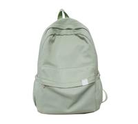 Pesoncarl Sac à dos vert sauge pour l'école, sacs à dos esthétiques pour écolières, sac décontracté de capacité, mignon pour adolescentes