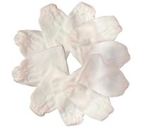 Pesoncarl Sacs de Filtre d'aquarium 10pcs 4x2 Pouces de Coton élastique résistant à la Corrosion Sac Support d'aquarium réutilisable pour Carbone activé, biosphères, Anneaux en céramique
