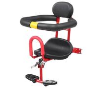 Pesoncarl Siège de vélo pour bébé, Confort sûr Confort Portable sur Le Devant Le Long du Bambin à vélo avec pédale de Pied et Garde-Corps en Forme U pour bébé, à