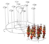 Pesoncarl Skewer Shawarma Stand 304 en Acier Inoxydable Vertical Air Fryer Baser de 7,2x5,1 Pouces Barbecue Facile à Nettoyer Les brochettes de Barbe