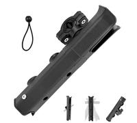 Pesoncarl Support de Canne à pêche pour Chaise Bike Motorcycle 360 ° Polaire à pêche réglable avec Base de Montage, Cordon élastique et s'adapte des Accessoires OD Rails 19 mm 32 mm