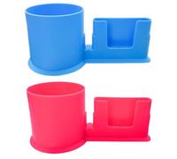 Pesoncarl Support de Tasse à Paddle de 2pcs, Porte-gobelet en Kayak 2 en 1 avec Support téléphonique, Accessoires à Paddle Debout pour Planches Surf, canoës et Kayak, Accessoires Surf