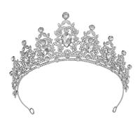 Pesoncarl Tiaras for Women Sparkling Crystal Queen Crowns Princess Tiara Bride Hair Accessories for Women Birthdayeen Cosplay Cosplay Christmas Party Prom Gifts Silver
