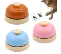 Pesoncarl Traine de Chien Bell 3pcs Interactive Chien Chat Cloche Mignonne Cloches de Pot en métal pour Chiens Petit Animal de Compagnie Cloche pour Service