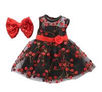 Pesoncarl Vêtements de poupées de 18 Pouces avec Bande de Cheveux, Robe de poupée de Fille, Tenues de 18 Pouces à imprimé de Fleurs, Accessoires réutilisables, Accessoires de poupées