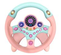 Pesoncarl Volant Jouet Kids Simulation conduisant Le Volant, bébé avec léger, Sons ＆ Music éducatif bébé Toys pour Les Enfants de 3 Ans au-Dessus du Style 2, Jouets