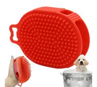 Pespa de bain pour chien, brosse double face, brosse de toilettage en silicone | Outil de nettoyage de vague fait pour les animaux domestiques à cheveux longs et courts, une brosse pour la