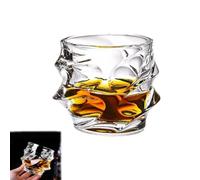 Pessrrtewg Verre à whisky en cristal japonais tempête, verres à whisky à l'ancienne, verre de bar en cristal lourd, verre de dégustation de whisky en cristal, verres à bourbon, cadeaux pour père homme