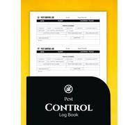 Pest Control Log Book: Track Treatments, Inspections & Rodent Activity with Simple Record Keeping