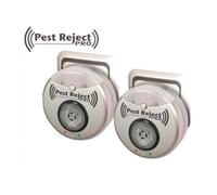 Pest Reject Pro Lot de 2 - Répulsif Anti Rongeurs et Insectes - Avec technologie électromagnétique et ultrasons pour faire Gris YYV