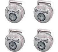 Pest Reject Pro - lot de 4 - VENTEO - Répulsif nuisibles Repulse Power - Ultrasons et électromagnétisme - Couleur gris - Couverture de votre maison de 200m² - Veilleuse intégrée G