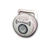 Venteo Répulsif ultrasonique Pest Reject Pro - Couverture 200 m² - Gris - Veilleuse intégrée