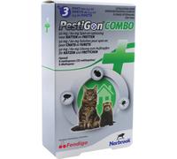 PestiGon Combo 50mg/60mg Solution Pour Spot-On Pour Chats Et Furets Pipettes 3x0,5ml
