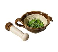 Pestle Manual Traditional Ceramic Grinder Chip And Crack Resistant Body | Ceramic Mortar And Pestle Set For Dorm Cooking Home Crafting Outdoor Camping Chip And Crack Resistant Body