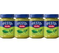 Pesto Basilic Et Roquette Barilla Italien Pecorino Romano Dop pour Pâte 4x 190 G