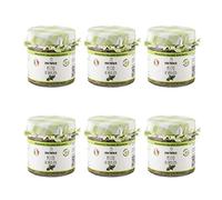 Pesto de basilic bio Luisa Pantaleo, 6 pots de 195 g, 100% fabriqué en Italie, sans conservateurs, faible teneur en matières grasses, excellent pour assaisonner les pâtes et les pizzas