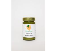 Pesto de pistache salé Condiment sicilien idéal pour les accompagnements de pâtes, de pizza et les recettes typiques de Bronte contenant uniquement de la pistache et de l'huile SANS GLUTEN