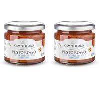PESTO ROSSO RICOTTA CAMPO D’ORO 180G (Lot de 2)