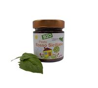 Pesto rouge sicilien pour condiment pour pâtes ou bruschetta, produit à chauffer prêt à l'emploi uniquement, produit typiquement sicilien 90g Tesori Di Sicilia