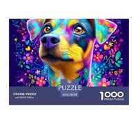 Pet 1000 Pieces for Adults and Children,Jigsaw A Loyal Dog Puzzle Educational Cognitive Toy, 52x38cm/1000pcs