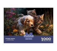 Pet 1000 Pieces Jigsaw A Loyal Dog Puzzle for Adults & Children, Educational Brain Training Game, Family Indoor Leisure Activity 70x50cm/1000pcs