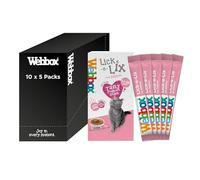 PET-774338 Webbox Leck-e-Lix Lot de 10 sachets de Saumon et oméga 3 et 6 (5 pièces)