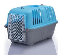Pet Airline Cage de voyage pour chien avec ventilation à 360 degrés Bleu Taille L 53,3 cm