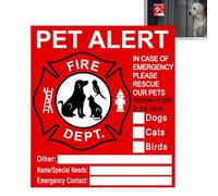 Pet Alert Sticker - Autocollant pour animaux de compagnie | Save Our Pets Finder Window Stickers, Adhesive Pet Alert Safety Fire Rescue Sticker, Window Sticker, Sticker For Window, Door, House
