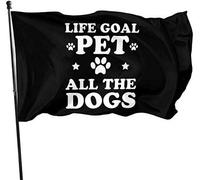 Pet All The Dogs Drapeau Welcome Party Festival Drapeau 3X 5Ft Bannière avec œillets Décoration Intérieure Extérieure