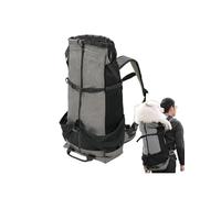 Pet Backpack, Large Capacity Dog Carrier Backpack with Breathable Mesh and Safety Strap, Multifunctional Outdoor Travel Bag with Anti-Hair Pinching Design to Prevent Escape and Overheating 60cm