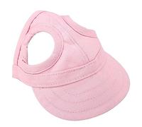Pet Baseball Cap for Dogs & Cats | Adjustable Sun Hat for Outdoor Travel/Summer Play/Sports | Lightweight Breathable Stripe Design (M.)