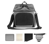 Pet Basket, Lightweight Detachable Bike Carrier, 12.01x10.24x13.98 inches Multipurpose Travel Bag with Breathable Mesh, Pet Storage Companion for Outdoor Riding