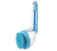 Pet Bath Brush, Pet Bath Brush with Shampoo Dispenser, Newwith Built-in Shampoo Dispenser for Bathing Pets Grooming Massage Brush (Blue)