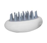 Pet Bath Massage Brush, Cat Bath Hair Removal Comb, Portable Silicone Grooming Brush for Small, Medium Dogs and Animals, 3.94x2.36x1.97 inches, Red, Blue, White