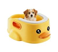 Pet Bathtub Duck Shape with Handle Anti-Slip Bottom Dog Shower Tub