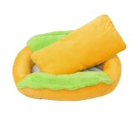 Pet Bed For Small Dogs | Plush Food Shape Cushion | Non-Slip Washable Dog