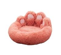 Pet Bed, Lit Moelleux for Chien, Grand Produit Chaud d'hiver for Animaux de Compagnie, Tapis de chenil, Fournitures for Chiots et Chats, Panier Couverture(Pink(Bears Paw Nest),XL)