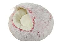 Pet Bed, Panier for Chat en Peluche Douce et Confortable, Accessoire for Chat, lit d'hiver Moelleux, Meubles, Accessoires for Animaux de Compagnie(60cmA)