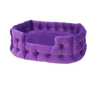 Pet Bed, Panier for Chien et Chat, nid d'hiver Chaud et Moelleux, Coussin en Coton PP épais et Doux, Accessoire Universel et étanche(Violet,L -75 x65 x25 cm)