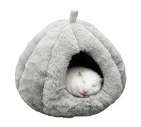 Pet Bed, Semi-Enclosed Winter Plush Cave with Hangable Thickened Plush Design, Warm Mice Bed for Chinchilla Small Animal Ferret Bird Small Breed Home Bedroom Living Room Indoor Comfort