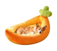 Pet Beds for Cats Carrot Washable Calming Soft - Cute Pet Supplies | Indoor Cat Bed Sleeping Mat for Small Medium Puppy Kitten Home Bedroom Living Room Apartment