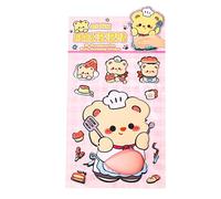 Pet Belly Animal Stickers - Decorative Funny Creature Tummy Decals for Use | Waterproof Vinyl Material with Strong Adhesive Backing, Cute Kids Style Character Body Sticker 9.84x5.12x0.51 in