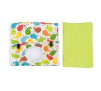 Pet Bird Hiver Hamac chaud | Épaissir le coton et la peluche suspendue au repos pour perroquets / pochettes / tourtereaux | Conception de trou ouverte, installation facile | Lit à (Thick medium size)