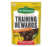 Pet Botanics Friandises de dressage pour chiens, fabriquées avec du véritable foie de porc, de la concentration, de la motivation, des récompenses, d'accélérer la courbe d'apprentissage, sans BHA, BHT, éthoxyquin, bacon, 567 g (lot de 1)