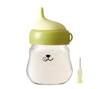 Pet Bottle, Nursing Feeder, Anti Choking Adjustable Soft Squeeze Drink Tool, Slip Resistant Kitten Milk Dispenser, Baby Animal Feeder for Puppies Kittens Small Pets, 4.33x2.56x2.56 inches