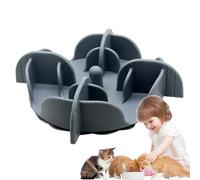 Pet Bowl Feeder lent - bol de puzzle en silicone sans glissement, bol à chiens surélevés anti-gulping | Feed lent à manger sain pour les chiens de taille moyenne, un plat pour animaux de compagnie san