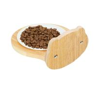 Pet Bowl, Non Slip Water Feeder, Crate Safe Dog Dish, Bear Head Design Bowls, Stable Food Dispenser Container for Cat, Puppy, Small Dogs, Birds, Home, Living Room, Bed Rooms, 7.48x6.69x3.94 inches