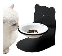 Pet Bowl - plat en céramique incliné avec conception d'épreuve de déversement, mangeoire lent, porte-repas surélevé pour une alimentation saine, bol d'alimentation pour chatons, chiots, petits animaux