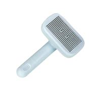 Pet Brush - Self Cleaning Hair Removal Tool, Gentle Skin Massage Groomer, Free Coat Care Comb | Animal Grooming Accessory For Cats Dogs Kittens Puppies Thick Thin Hair